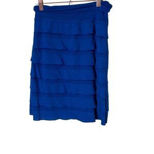 Max Studio Tiered Straight Skirt